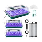 Bandeja De Sementes Com 120 Células Com Luz De Cultivo, Timer Inteligente, Ventilação Ajustável E