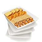 Bandeja de servir AMGBZT, pacote com 4 unidades para lanche de frutas vegetarianas