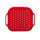 Bandeja de silicone Air Fryer Instant Pot Accessory vermelha