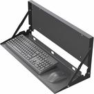 Bandeja de teclado com suporte de parede VIVO Flip Down 60x20cm preta