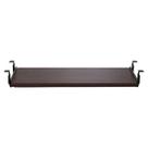 Bandeja de teclado Lorell Mahogany Laminate para fixação de mesa