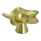 Bandeja de vela dourada de estilo nórdico com forma de estrela para decoração de casa Bandeja de vela dourada de estilo nórdico com forma de estrela para decoração de casa