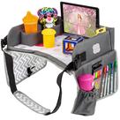 Bandeja de Viagem Kenley Kids para Cadeira de Carro Infantil - Rosa/Cinza