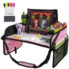 Bandeja de Viagem Lusso Gear Kids - Rosa Unicórnio - Para Bebês e Crianças