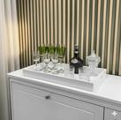 Bandeja De Vidro Branco Luxo Aparador 40x30