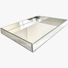 Bandeja de Vidro espelhada 37,5 x 27,5 cm Bandeja de Vidro espelhada 37,5 x 27,5 cm