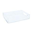 Bandeja Decorativa 24cm Retangular Acrilico Transparente Bandeja Decorativa 24cm Retangular Acrilico Transparente