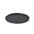 Bandeja Decorativa de Cerâmica Preto 22cm VI0011 BTC Bandeja Decorativa de Cerâmica Preto 22cm VI0011 BTC
