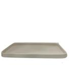 Bandeja Decorativa De Couro Off White M