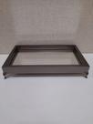 Bandeja Decorativa de Madeira Pé de Metal Lisa 16x26x5
