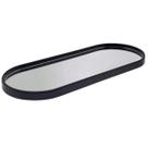 Bandeja decorativa de vidro Oval Espelhada 29 CM