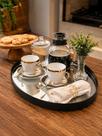 Bandeja Decorativa Espelhada em Couro Oval Organização Sofisticada para Sala, Quarto e Lavabo