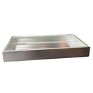 Bandeja Decorativa Espelhada em Ferro e Vidro 29,5x17cm