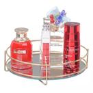 Bandeja Decorativa Espelhada Redonda P/ Banheiro Perfume - PGB