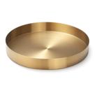 Bandeja decorativa IVAILEX Redonda Dourada em Aço Inoxidável 22cm Bandeja decorativa IVAILEX Redonda Dourada em Aço Inoxidável 22cm