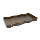 Bandeja Decorativa Madeira 50cm Design Ondulações