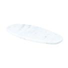 Bandeja Decorativa Marmore Branco 30x13cm Contemporâneo