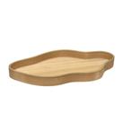 Bandeja Decorativa Orgânica Em Madeira Na Cor Marrom 50x5cm Bandeja Decorativa Orgânica Em Madeira Na Cor Marrom 50x5cm
