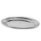 Bandeja Decorativa Oval 56x40cm Aço Inox Design Moderno SUPER SALDÃO.
