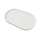 Bandeja Decorativa Oval Branca Un - Tasil