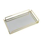 Bandeja Decorativa Para Bar / Café Dourada Espelhada Grande Bandeja Decorativa Para Bar / Café Dourada Espelhada Grande