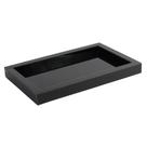 Bandeja Decorativa para sala e barzinho de Vidro Preto 26x40 cm