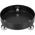 BANDEJA DECORATIVA PARA SERVIR REDONDA HOME&CO METAL 6x15x15cm PRETO