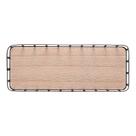 Bandeja Decorativa Retangular de Metal com Fundo em MDF Preto Fosco 30,5x11,5x4,5cm 2508 - Lyor