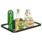 Bandeja Decorativa Retangular Espelhada Luxo Perfumes Cosméticos Closet Penteadeira Banheiro Pia Bandeja Decorativa Retangular Espelhada Luxo Perfumes Cosméticos Closet Penteadeira Banheiro Pia