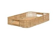 BANDEJA DECORATIVA RUSTICA EM RATTAN 41cm
