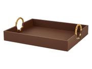 Bandeja Decorativa Sala Elegante Com Alças Em Bambu Grande Resistente Servir Decorar Mesa Posta Bandeja Decorativa Sala Elegante Com Alças Em Bambu Grande Resistente Servir Decorar Mesa Posta