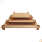Bandeja Desmontável Quadrada Kit Com 3 Mdf Festa Decoração Bandeja Desmontável Quadrada Kit Com 3 Mdf Festa Decoração