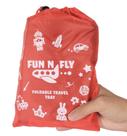 Bandeja Dobrável Fun N Fly Blue Red para Crianças - Ideal para Viagens de Avião
