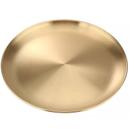 Bandeja Dourada Travessa De Servir Inox Luxo 40 Cm Frigopro