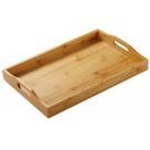 Bandeja Elegantia De Bambu Resistente Natural 38,4x25cm