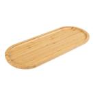 Bandeja Em Bambu Oval Travessa Gamela 34x14cm - Mimo Style