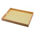 Bandeja Em Bambu Retangular Palinha 39 cm Bandeja Em Bambu Retangular Palinha 39 cm