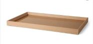 Bandeja em mdf com pu retangular