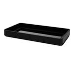 Bandeja em mdf com revestimento em pu preto Bandeja em mdf com revestimento em pu preto