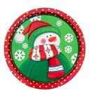 Bandeja Em Metal 32cm Para Decoração Natalina Petisqueira Mesa De Natal, Zein
