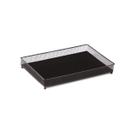 Bandeja em Metal com Vidro Média Preto