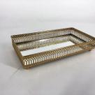 Bandeja Espelhada 24X12,5Xh5Cm Dourada - Adely Decor By Day Home