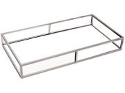 Bandeja Espelhada de Metal Decorativa Retangular - Mart 09630 40x26cm