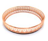 Bandeja Espelhada Decorativa Rosé Redonda Colonial 20cm Bandeja Espelhada Decorativa Rosé Redonda Colonial 20cm