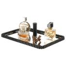 Bandeja Espelhada Decorativa Suporte Luxo Banheiro Perfumes Cosméticos Lavabo Camarim Penteadeira