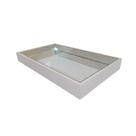 Bandeja Espelhada Laqueada Decorativa Off White