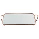 Bandeja Espelhada para Decoração - Cobre / Rosé Gold 35x19cm
