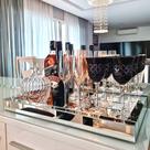 Bandeja Espelhada Prata Bar Decorativa Tamanho 30x50 Cm Bandeja Espelhada Prata Bar Decorativa Tamanho 30x50 Cm