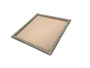 Bandeja Espelhada Rosé Pedraria Quadrada 20x20cm