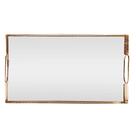 Bandeja Espelho Marbella Wolff 32cm x 12,5cm Dourada Metal